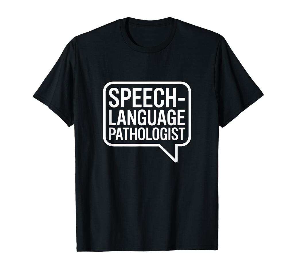 Pathologist Speech Bubble Artwork Speech-Language (SLP) T-Shirt