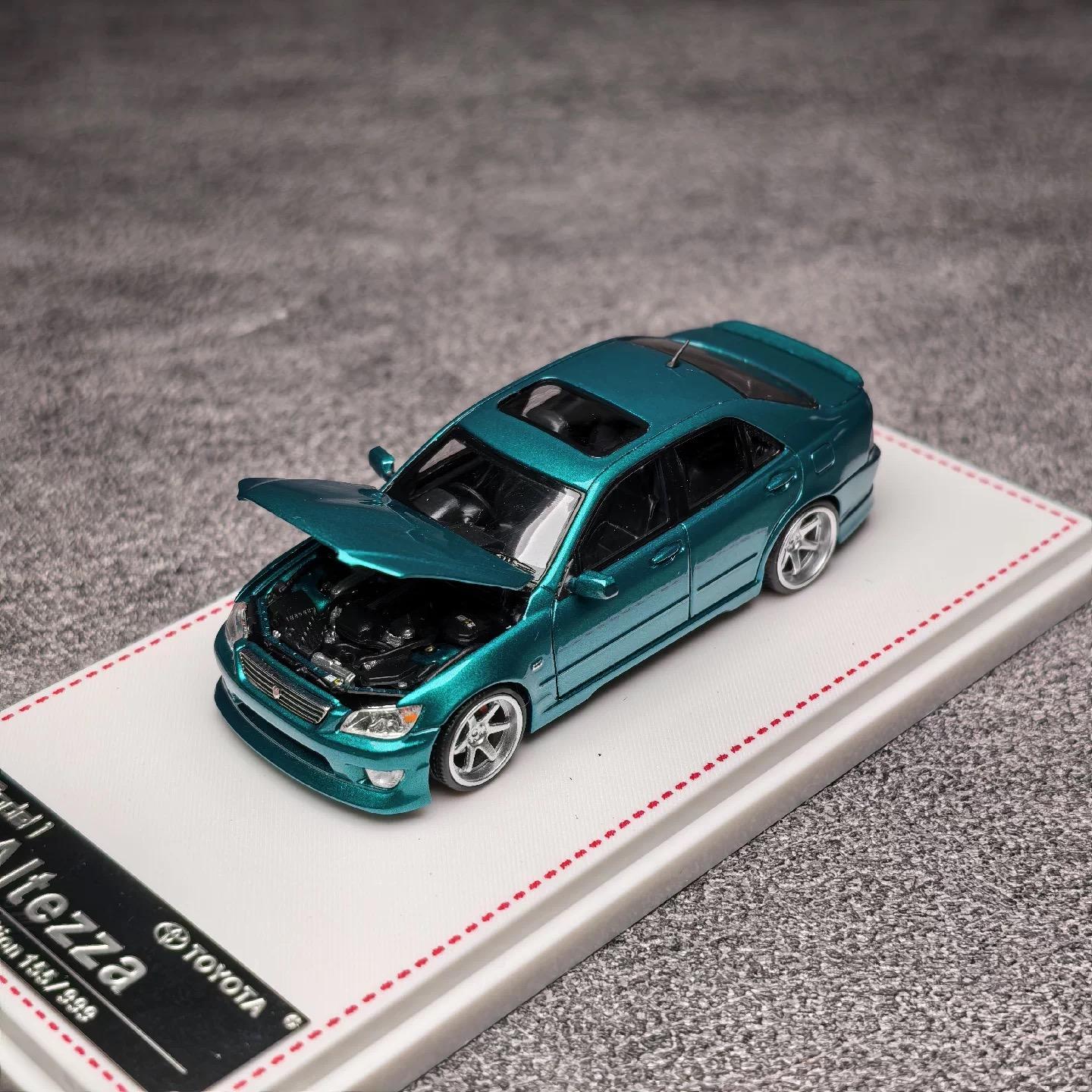 

In stock new models FH × Model ONE 1 1:64 Toyota Altezza RS200 SXE10 Diecast Model Car Collectible Gift зелений