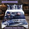 Personalized 3Pcs Bedding SetKendrick Lamar Custom Text Duvet Cover Pillowcase Set Bedroom Gift