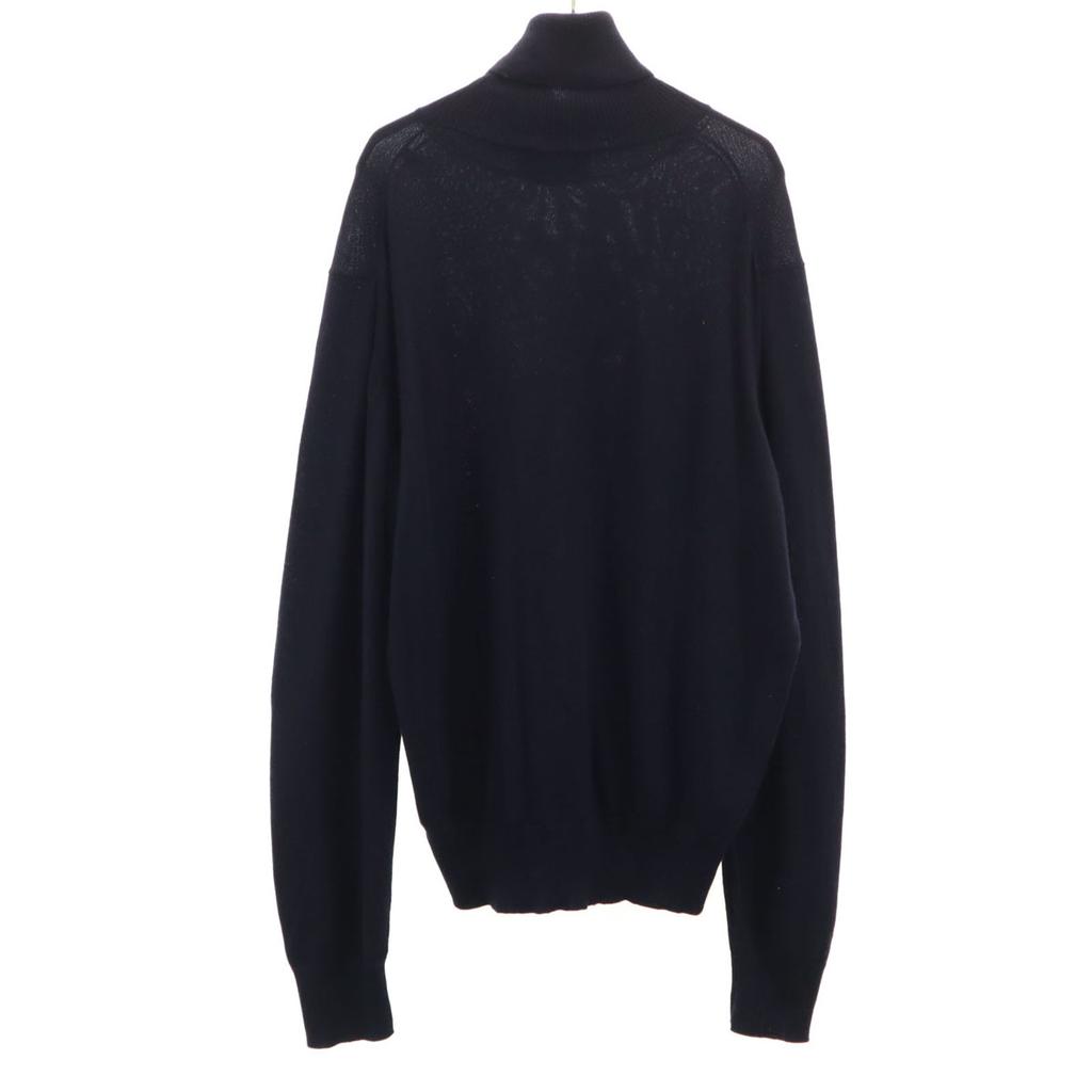 AMI Made In Portugal Long Sleeve Turtleneck Sweater L Navy Knit Men's Used