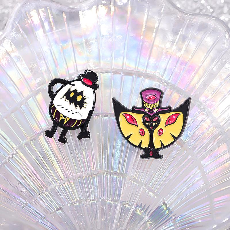 Halloween Anime Characters Enamel Pins Custom Punk Snake Brooches Lapel Badges Cartoon Animal Jewelry Gift for Kids Friends