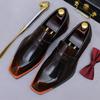 Leather Cowhide Shoes Casual Leather Shoes Sleeve British Retro Business Dress Shoes