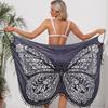 Stampa alla Moda per Vacanze al Mare, Copricostume Sexy a Canotta con Stampa Farfalla