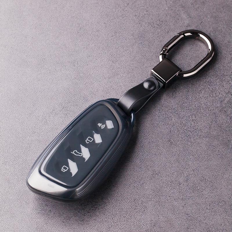 Housse de clé compatible pour Haval H5, H9, Big Dog PHEV, Menglong, H5 Modèle 2024.