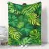 Large Lightweight Blanket With Lush Jungle Design Perfect For Sunroom Patio Couch And Adult Relaxing Warmth Accessory