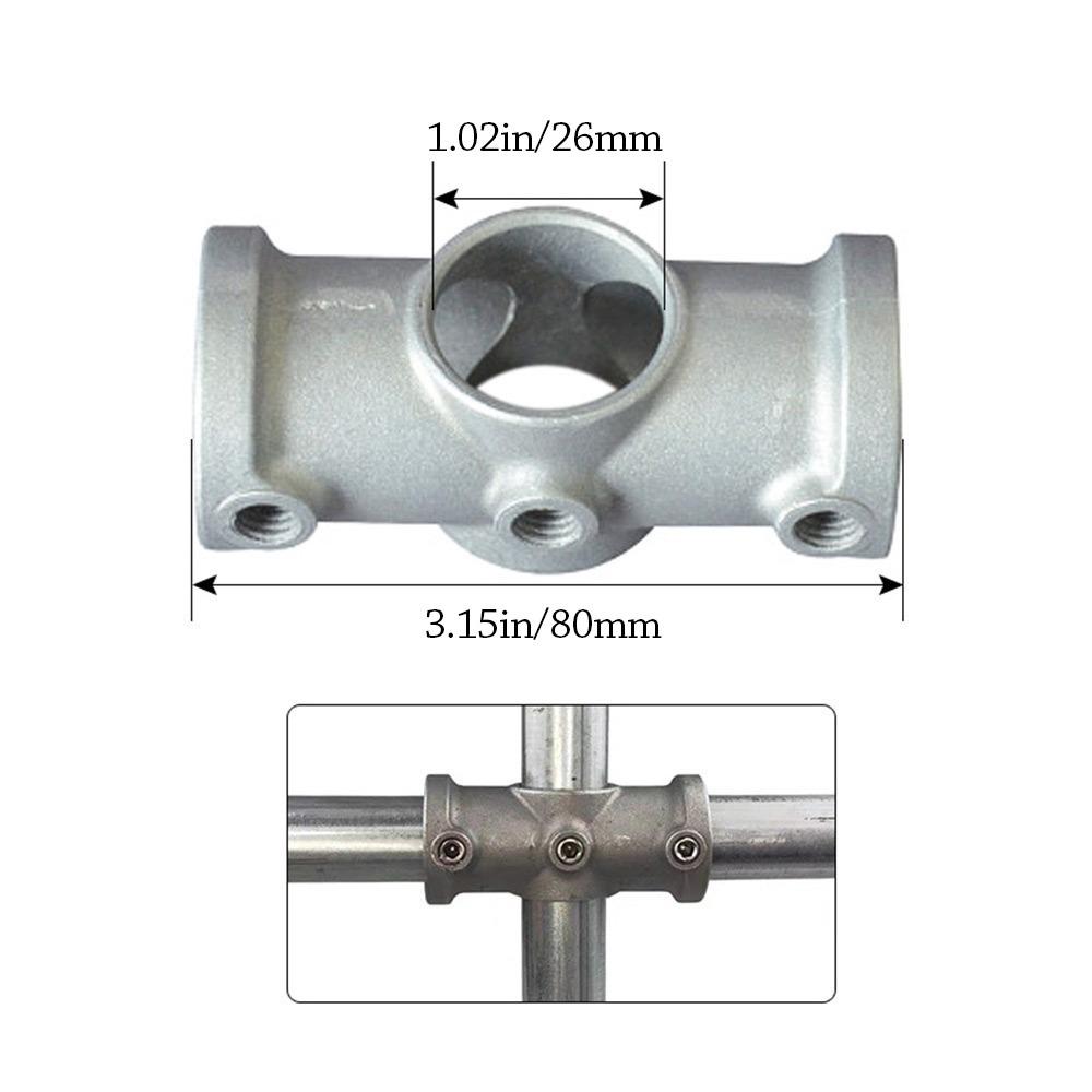 Fixed buckle Frame Fasteners Aluminum Alloy Steel Circular Pipe Connector  Steel Tube Shelf