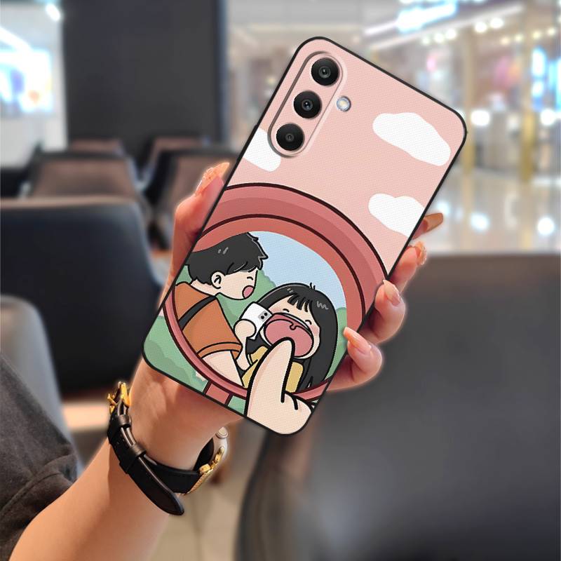 TPU Back Cover Phone Case For Samsung Galaxy M56 5G/SM-M566B Anti-knock Soft case Durable Graffiti Couple Phone Pouch