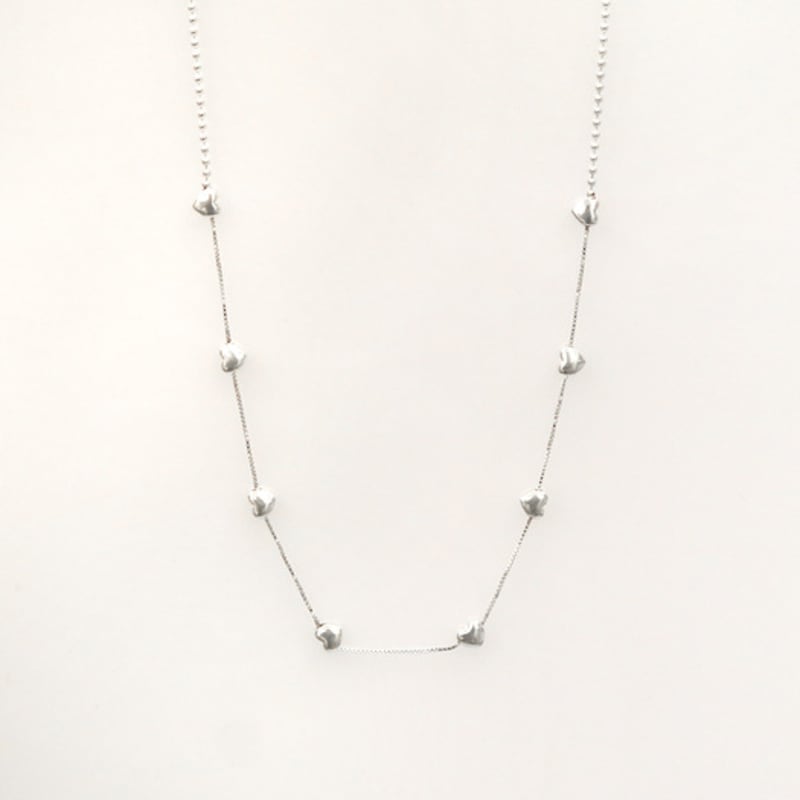 

STUDIO LEIGH LOVE BALL NECKLACE SILVER