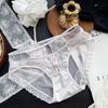 Ladies Summer Pure Desire Sexy Careful Machine Mesh Yarn Lace Edge Briefs