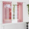 Voile Curtains with Rod Pockets 2 pcs Burgundy