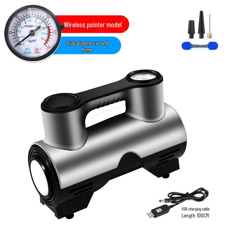 Portable 12V High-Power Electric Tire Inflator for Cars and Sedans