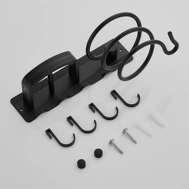 Stainless Steel Hair Dryer Rack Anti-rust Hair Dryer Rack Stand Shelf Bathroom Accessories Holder For Hairdryer Racks Household