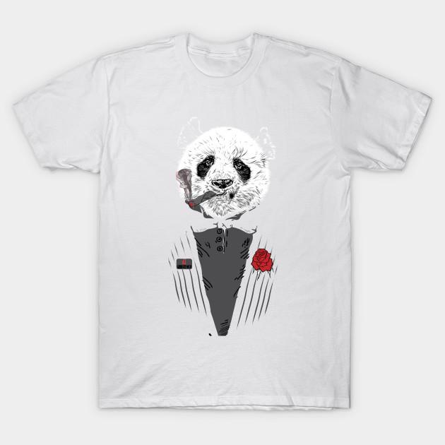 

T Shirt Women D Panda Godfather Harajuku Print Kawaii Tshirt Summer Short Sleeve Female T-Shirt Top Tee