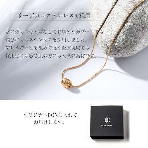 [Cisst liber] Hawaiianischer Schmuck Halskette für Männer und Frauen, Tonnenhalskette, Schlangenkette, Anhänger, Markenname, Rostbeständig, Always-On, Chirurgischer Stahl
