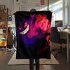 Gengar  Print Flannel Blanket, High Quality Comfortable for All Seasons, Home Decor, Warmth and Comfort