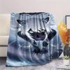 1 Manta de Franela con Estampado de Dibujos Animados, Alta Calidad, Cómoda para Todas las Estaciones, Decoración del Hogar, Calidez y Confort, Perfecta para Regalo de Navidad o Cumpleaños