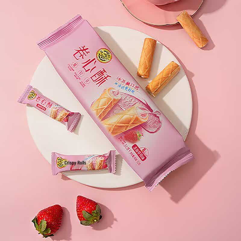 Hsu Fu Chi Strawberry Wafer Rolls