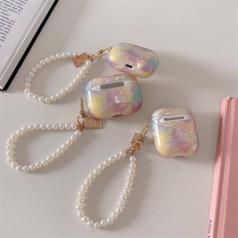 Rainbow for AirPods Pro2 Apple Bluetooth Wireless 1/2/3 Generation Shell Pattern Earphone Cover Creative Pearl
