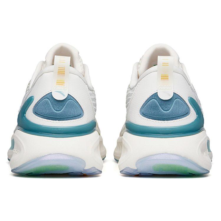 Anta Tron 1.5 Big Data Cushioning Slip Resistant Abrasion Resistant Low Top Running Shoes White Blue 112135586-3