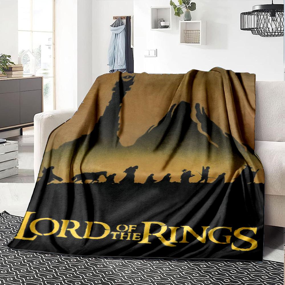 Lord Rings Blanket Comfortable Great for Livingroom Chair Seaside Four Seasons Universal Modern Best Holiday Gift for Friends Family