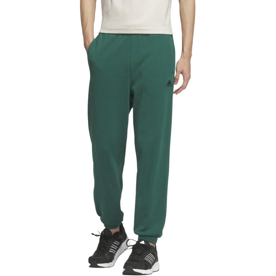 Adidas Sports Lifestyle Series Casual Simple Comfortable Tapered Knit Joggers Unisex Joggers Forest-Green JM9114