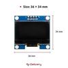 AZDelivery Écran OLED I2C 128 X 64 Pixels, Caractères De Couleur Blanche, SSH1106 1,3 Pouces