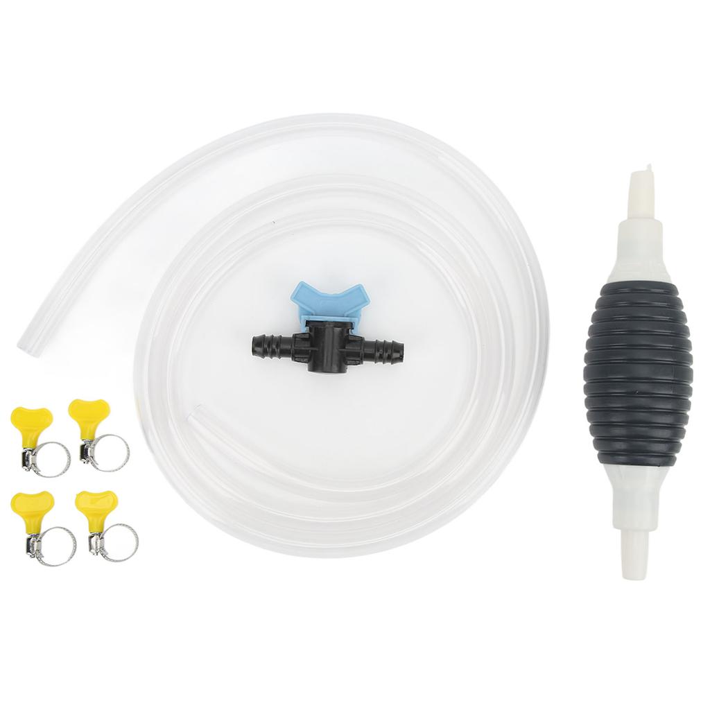 Liquid Fuel Transfer Siphon Pump with 2m Hose Manual Suction Universal for Diesel Gasoline Water Liquids