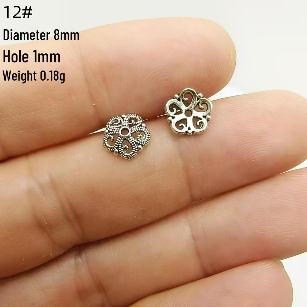 Tibetan Silver Flower Tray Spacer for DIY Bracelets & Jewelry