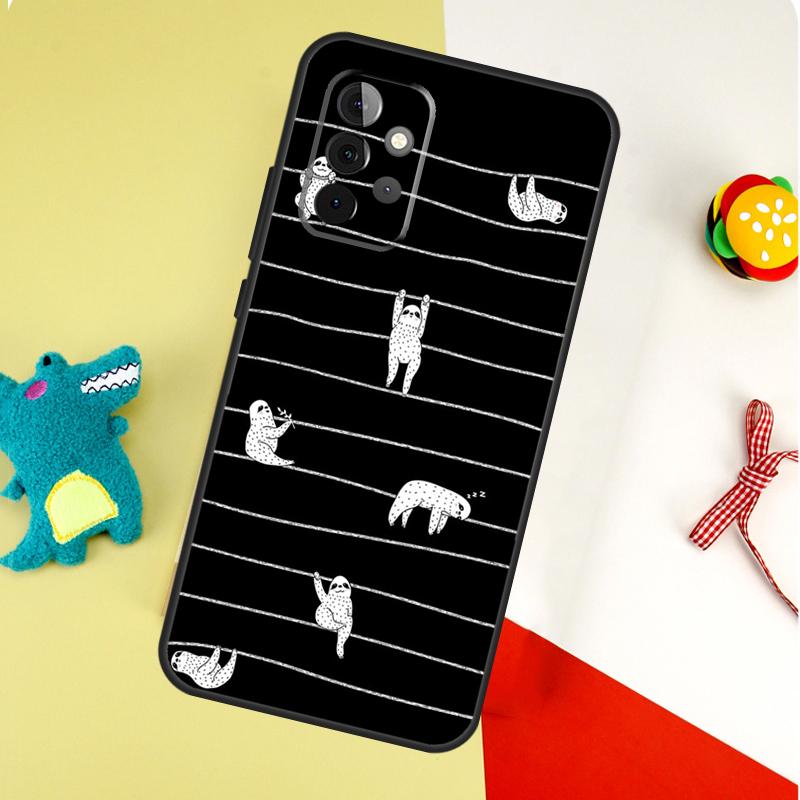 

Sloth Cute Animal For Samsung Galaxy A53 A33 A13 A54 A34 A14 A55 A35 A15 A05 A06 A16 A22 A32 A52 Phone Case Samsung A25