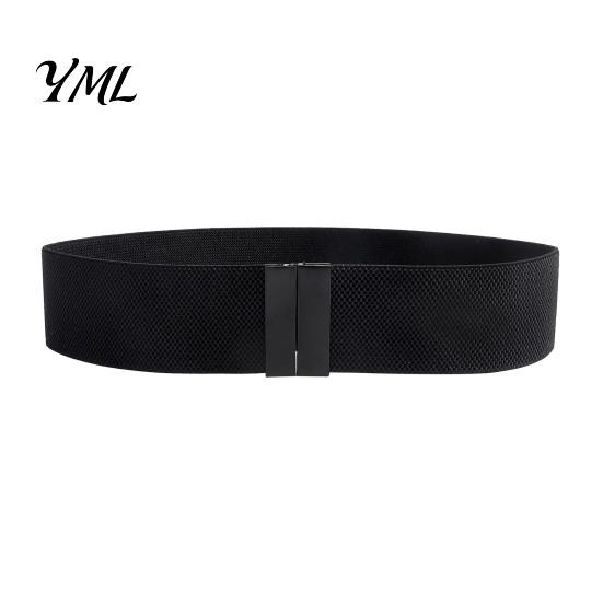 High Quality Elastic Belt Wide Waist Belt, Adjustable Stretchy with Metal for Women Square Buckle, Stylish Slimming Waistband Dresses And Jeans Casual