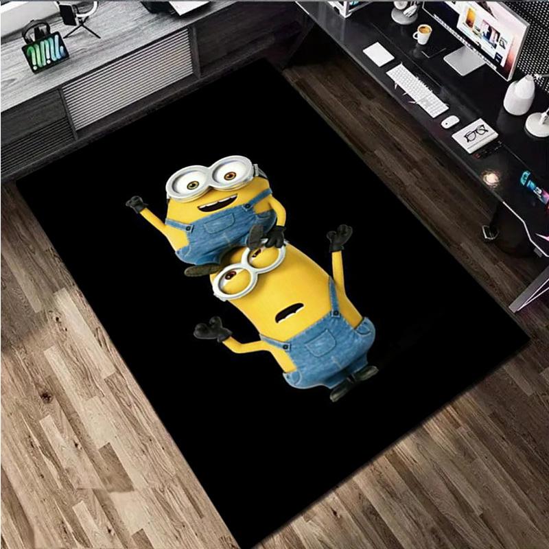 Despicable Minions Rug Carpet Office Decorative Carpet For Living Room Bedroom Door Mat Floor Rug Computer Chair Area Rug