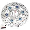 220mm RPM Motorcycle Brake Disc  Floating Disk Rotor Brake Caliper Universal 3 Hole Front Rear Wheel  For Yamaha Scooters Niu