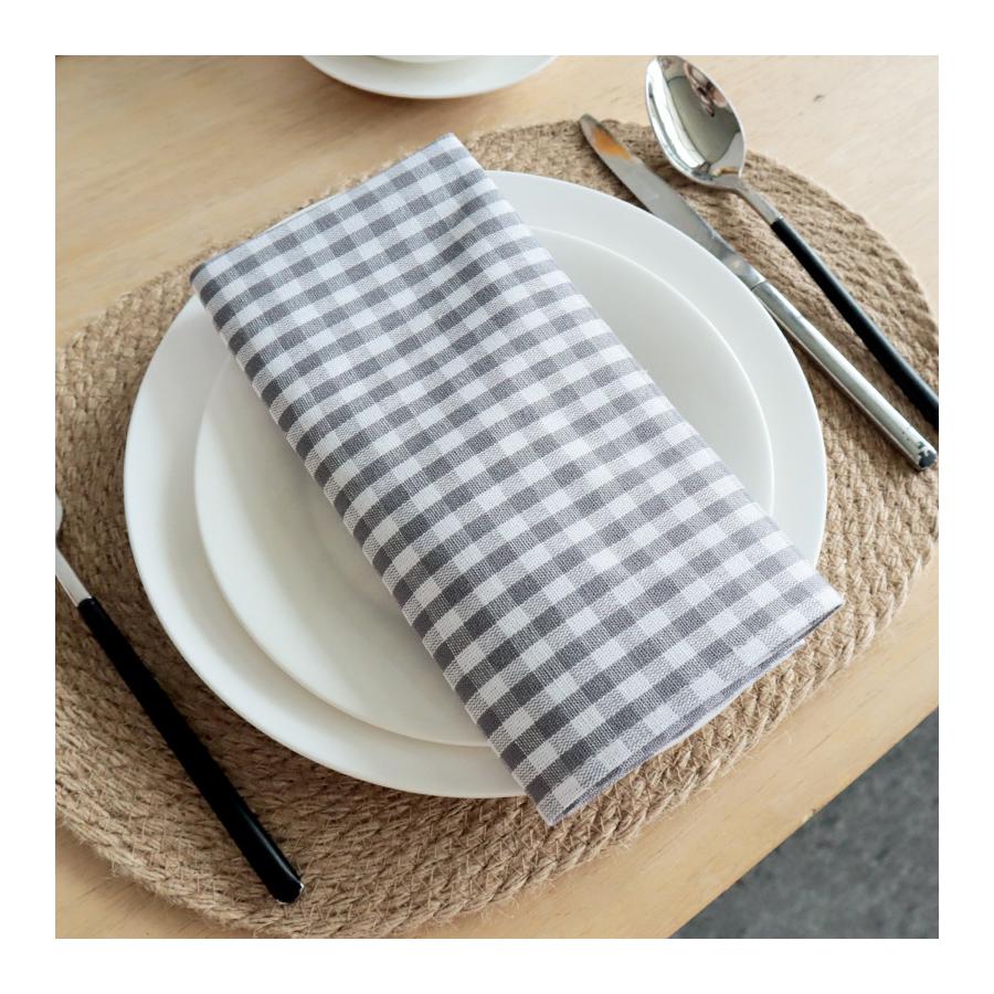 45×45cm Plaid Napkin Cloth Western Dining Table Decoration Placemat Household Absorbent Table Cloth