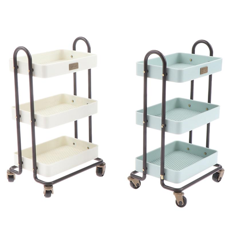 Doll House Home Furnishings Mini Kitchen Rack Movable Electrical Rack