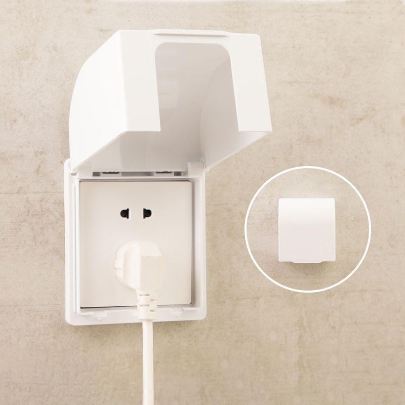 Wall-Mounted Switch Protective Cover Self-Adhesive Enlarged Plastic Socket Waterproof Box 86 Type Electric Plug Cover Bathroom