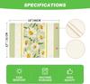 Eucalyptus Leaves Daisy Vase Placemats for Dining Table, 12 X 18 Inch Spring Easter Summer Seasonal Table Mats Set of 4 Green