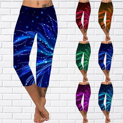 Bikses Vasaras Dzeltens Tauriņš Īsi Legingi Apgrieztas Šauras Bikses Liela izmēra Leggins Sieviešu Glowing Fox Tail Bikses Apgrieztas bikses