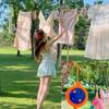 10M Retractable Clothesline Outdoor Travel Portable Clothes Drying Rack Windproof  Washing Line For Camping Home Laundry Hanger