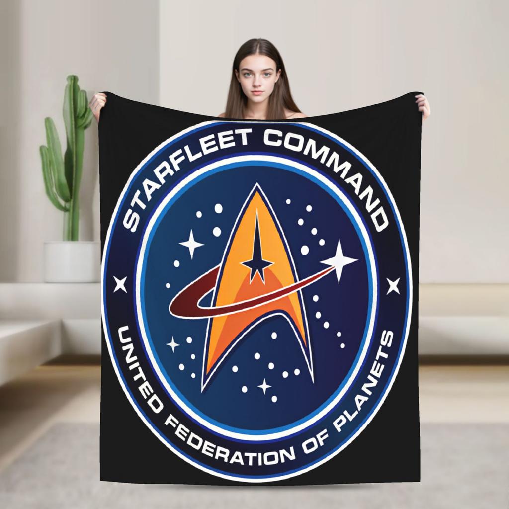 Soft Warm Blanket Travel Office S-Star T-Trek Ship Movie Throw Blanket Flannel Bedspread For Living Room Print Sofa Bed Cover