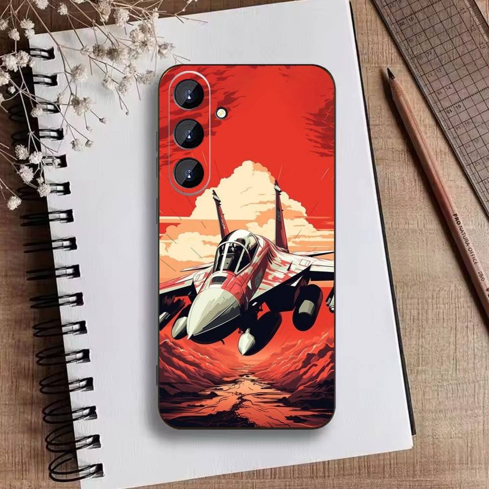 Airplane Route Travel Matte Hard  Phone Case For Samsung Galaxy A73,A21s,A22,A31,A52,A53,A71,A41Soft Black Shell