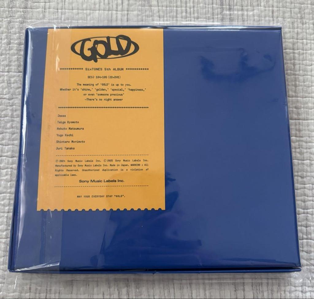 [USED] SixTONES GOLD B edition