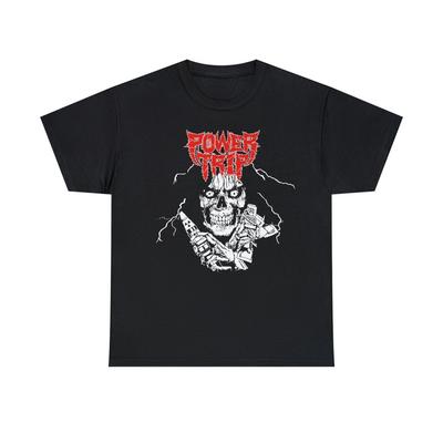 230 Gsm 100% Cotton Power Trip T Shirt Hardcore Thrash Nails Municipal Waste Dri Warbringer Iron Reagan Jesus Piece Unisex Heavy Cotton T Shirt