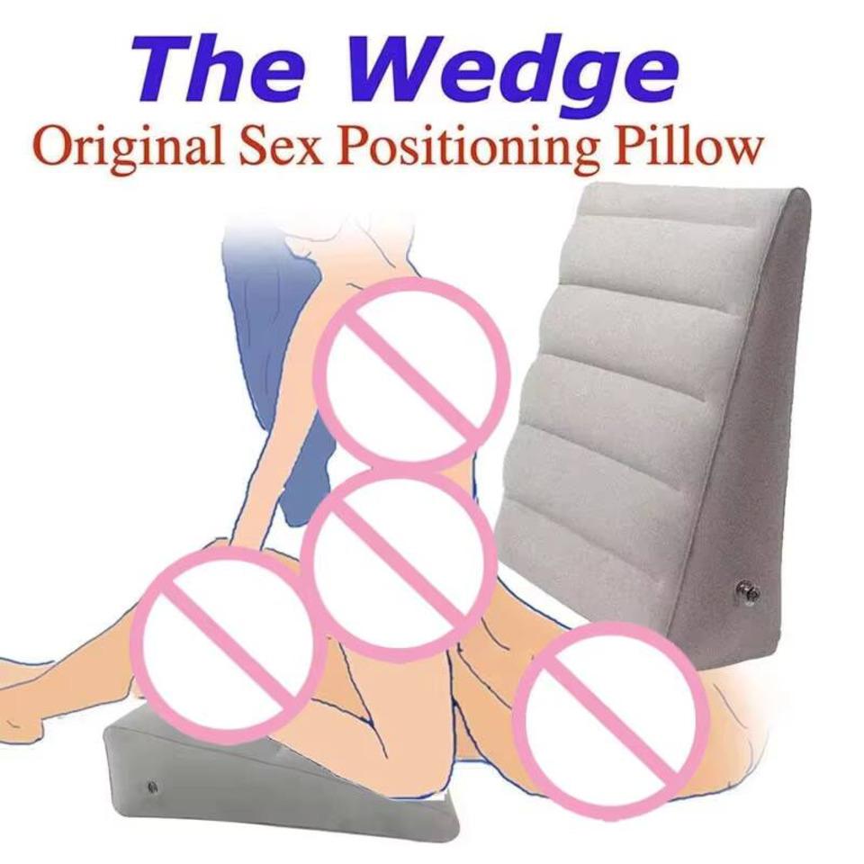 Inflatable Adult Sex Room Position Pillow Cushion Triangle Inflatable Ramp Furniture For Deeper Position Support Pad