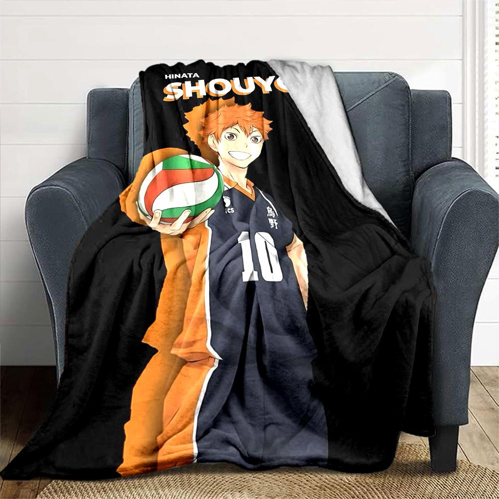 1pc volleyball player Throw Blanket Soft Flannel, Cozy All Season Polyester Perfect for Home, Office