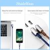 For Iphone 6s 7 Charging Cable Bent Lightning Connector Fast Extended Reach
