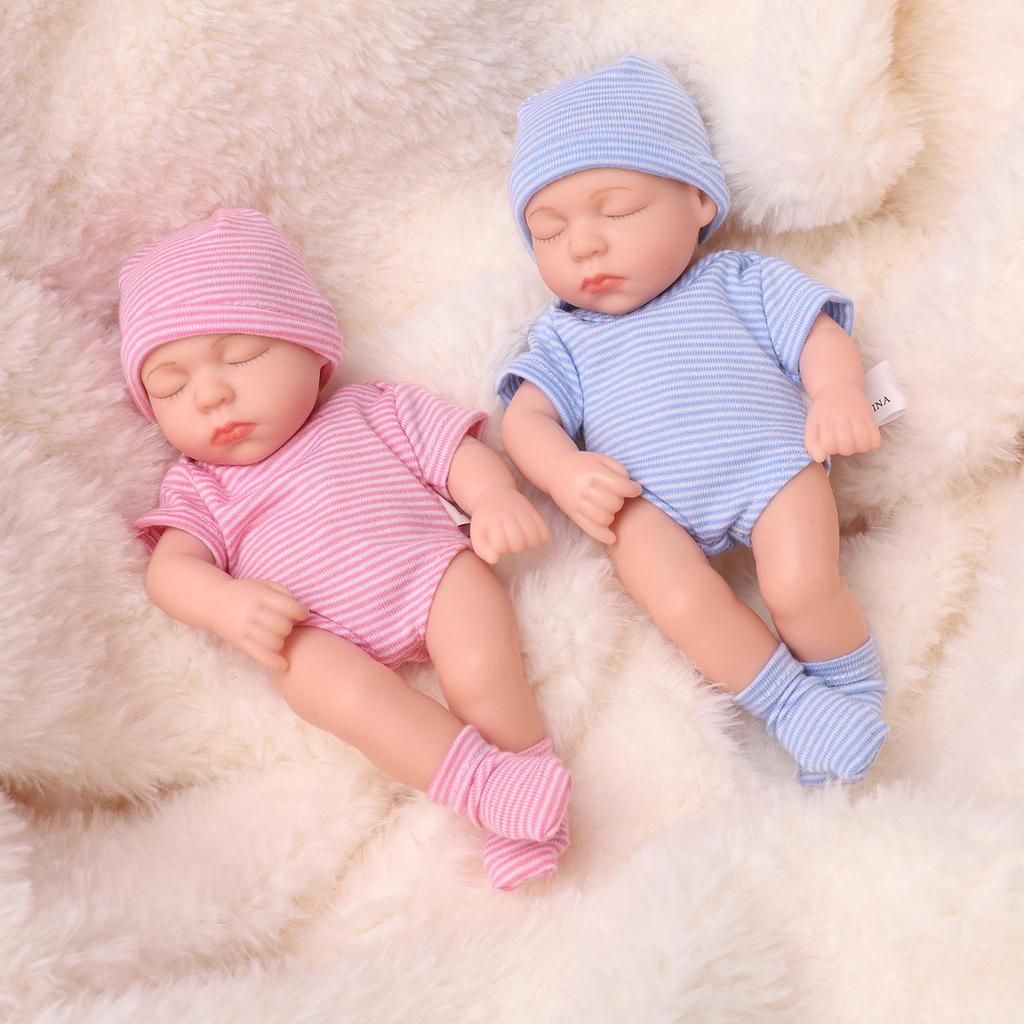 Mini Realistic Silicone Reborn Doll – Children's Soft Body Girl Figure Gift