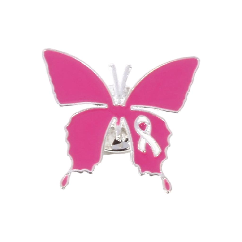 Elegant Breast Cancers Awareness Ribbon Brooch Sweater Lapel Pin for Women and Girls Clothes Decoration Accessories