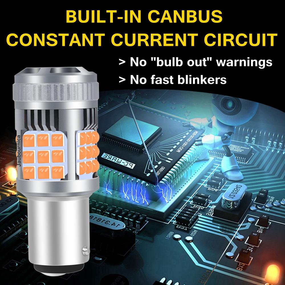 1Piece 1156 P21W BA15S BAU15S 1157 P21/5W BAY15D Super Bright CANBUS LED Bulb Car Brake Light Turn Signals Auto Reverse Lamp