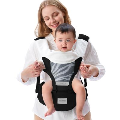 Baby Carrier Newborn To Toddler with Hip Seat, Multifunction Baby Hip, 4-in-1 Ergonomic Infant Carrier (Ergonomic M Position) Adjustable & Removable