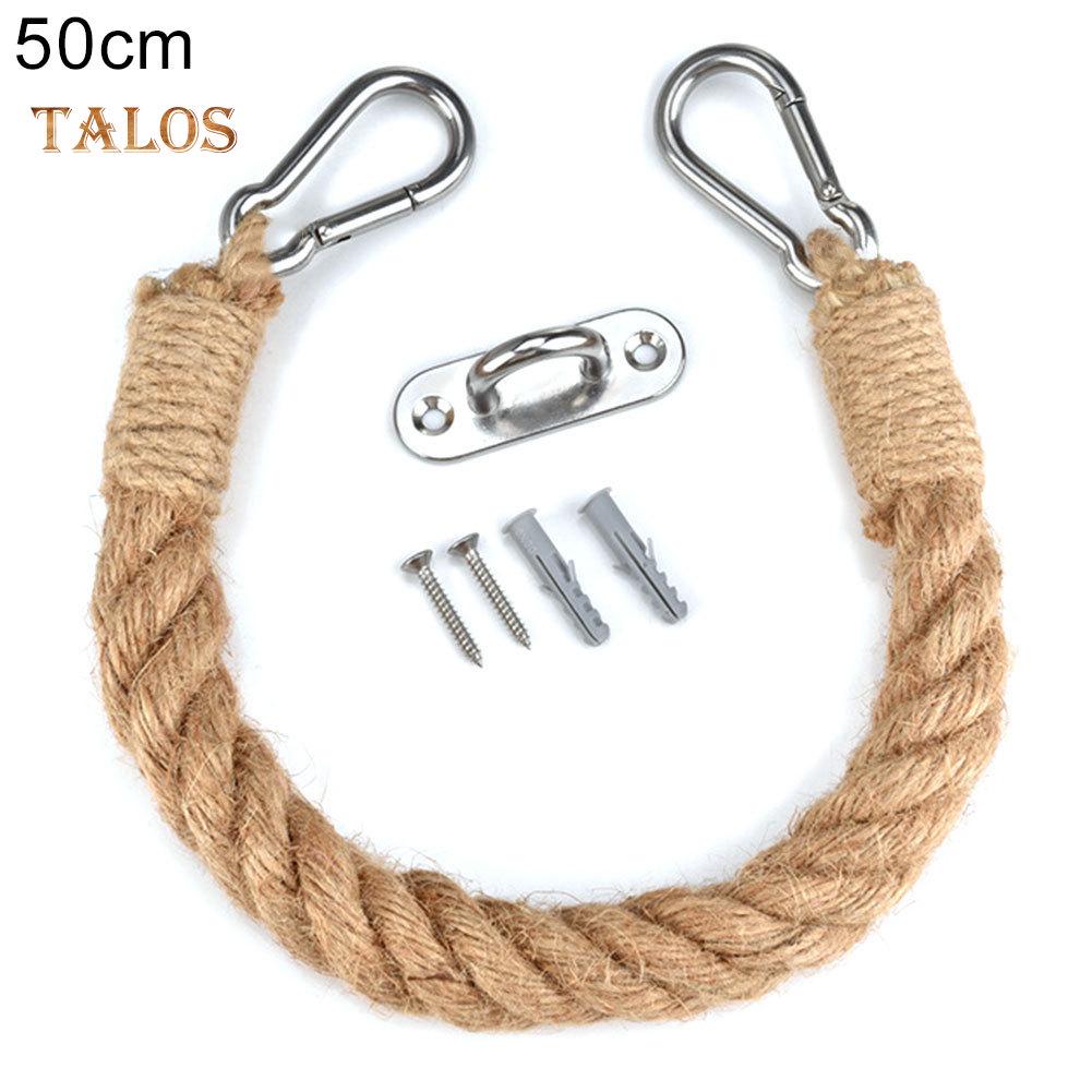 TB Vintage Style Woven Hanging Rope Toilet Paper Roll Holder Decor